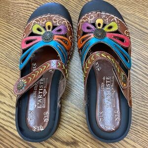 L’Artiste by Spring Step Copa Clog - Size 38/7.5 - 8